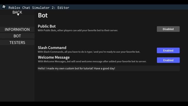 Roblox Chat Simulator 2 | Code Your Own Custom Bot - Welcome Message смотреть онлайн