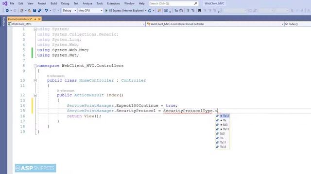 Using WebClient in ASP.Net MVC смотреть онлайн