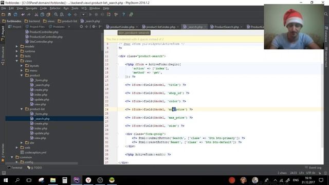 Yii2: Фильтры, searchModel, магазин. Видео 25.1 смотреть онлайн