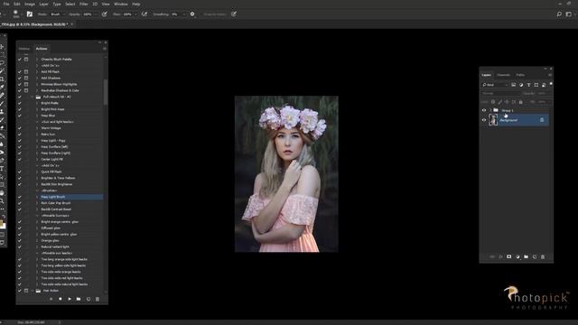 Photoshop Tutorial: How I Edit Natural Light Portraits | Sun Dust Overlay | 85 mm lens смотреть онлайн
