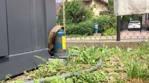 Как поднять контейнер без помощи крана. Легко. Надо крепежный ремень и домкрат.