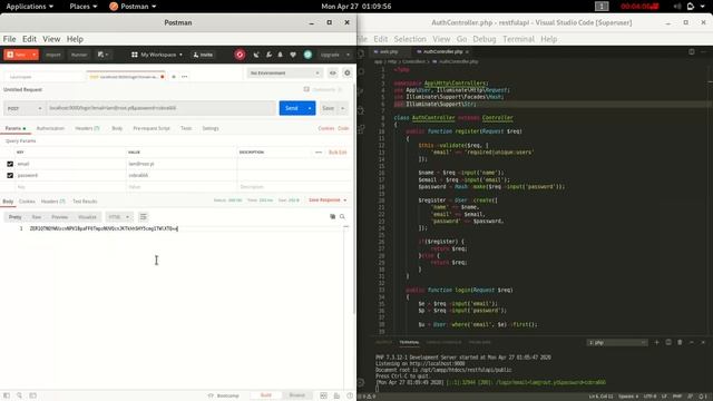 05 - Login and API Token - Lumen смотреть онлайн