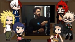 Boku no Hero (MHA) React to IronMan || Gacha React