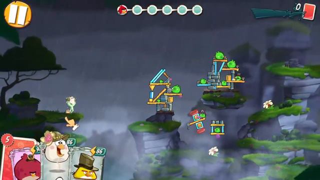 Angry Birds 2 PC Daily Challenge 4-5-6 rooms for extra Chuck card (Sep 22, 2021) смотреть онлайн