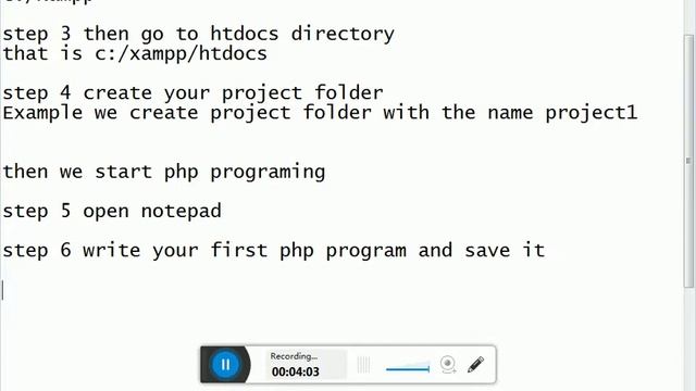 First PHP sample or Hello or Demo program смотреть онлайн