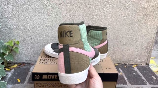 Nike Blazer Mid 77 Premium Toasty Medium Olive shoes смотреть онлайн