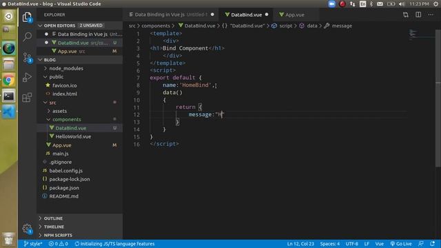 Vue js tutorial for beginners #11 Data binding смотреть онлайн