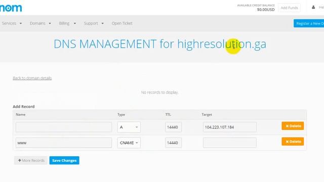 Как подключить DNS домена на Freenom (.ga, .tk, .cf, .ml) смотреть онлайн