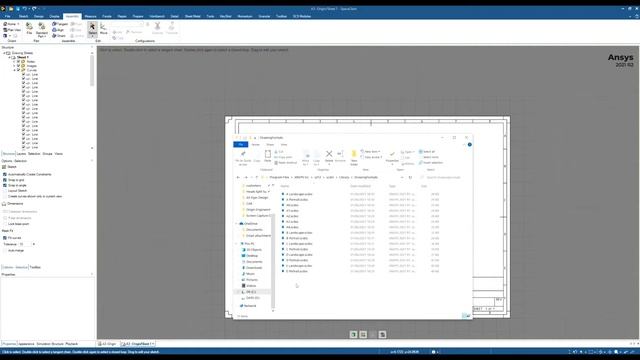 Ansys SpaceClaim - Creating Drawing sheet formats or importing a DXF/DWG drawing sheet смотреть онлайн