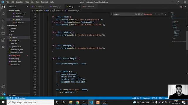 Formulário de Contato - Desenvolvido com PHP e Vue.js смотреть онлайн