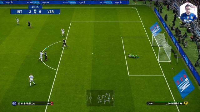 GAMEPLAY: INTER-H.VERONA / SERIE A (PES 2021) - PS5 смотреть онлайн