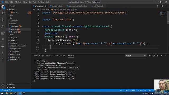 12- Dart Server & Back-End API with Aqueduct - Revision 2 смотреть онлайн
