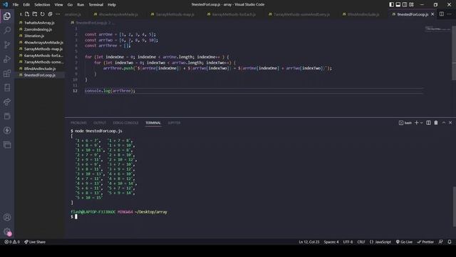 JavaScript Beginner Tutorial: Nested For Loops смотреть онлайн