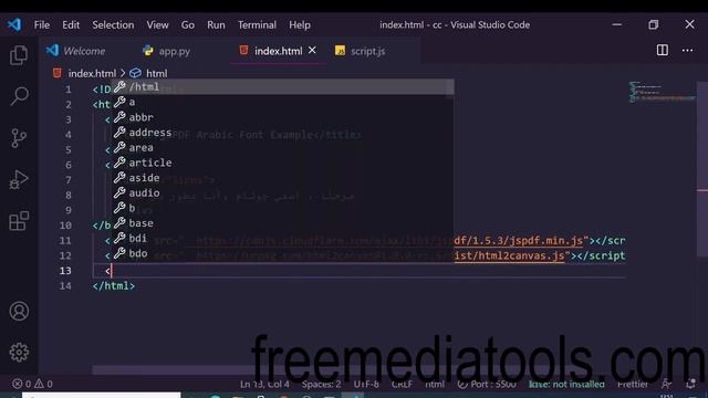 jsPDF + Html2Canvas Tutorial to Add Arabic Custom Font inside PDF Document in Javascript Full App смотреть онлайн