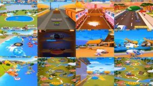 Talking Tom Gold Run VS Talking Tom Jetski 3 Tom Sky RUN Blast Park TALKING ANGELA VS  TOM VS  HANK