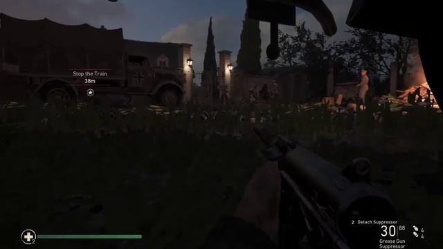 call of duty ww2 - STOP THE TRAIN - best stealth mission in cod ww2 - how to go undetected смотреть онлайн