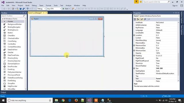 How to connect SQL SERVER Database with Visual Studio 2015 (Part 1) смотреть онлайн
