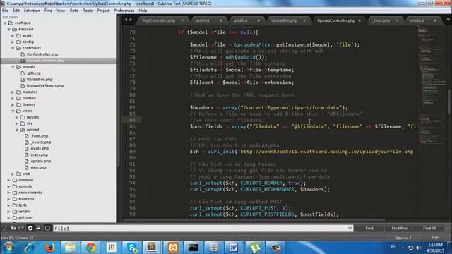 Yii2 MongoDB: Video 7 - Upload to remote server with CURL смотреть онлайн