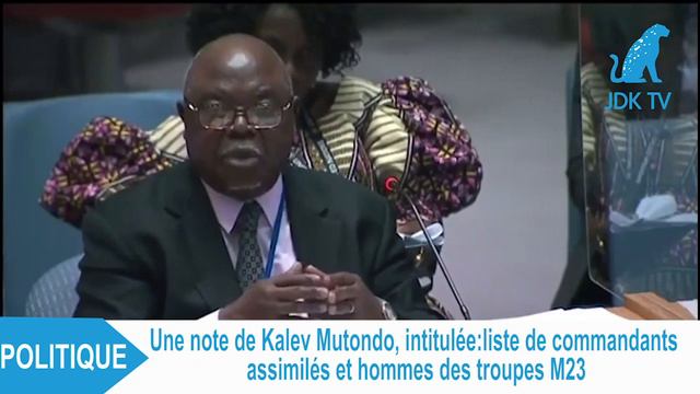 RDC : Une note de Kalev Mutondo, intitulée:liste de commandants assimilés et hommes des troupes M23 смотреть онлайн