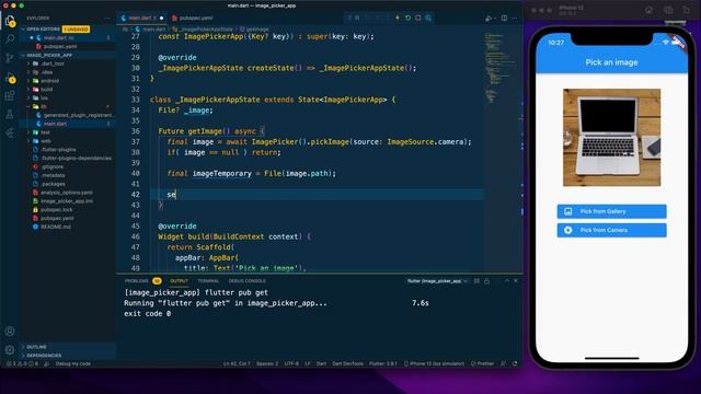 Image Picker Tutorial in Flutter | Flutter Tutorial for Beginners смотреть онлайн