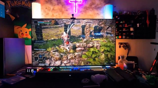 Real Elden Ring Gameplay on a 65 Inch TV смотреть онлайн