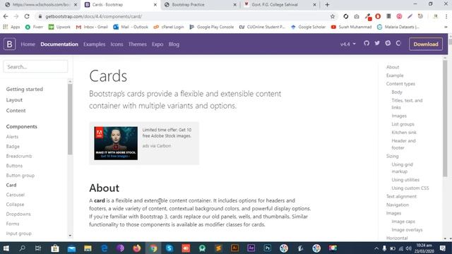 Bootstrap 4 Card View, Breadcrumb & Forms Lecture смотреть онлайн