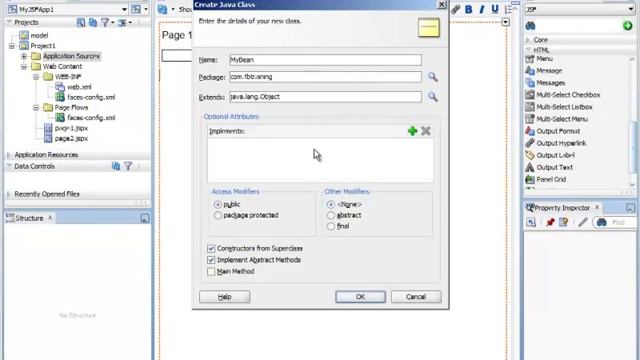 Java Training | How use Managed Beans with Java Server Faces | JSF Tutorial смотреть онлайн