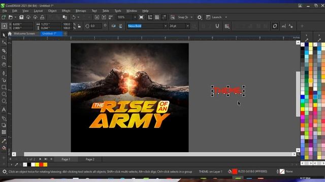 How to design a church e-flyer | CorelDraw 2021 Tutorial смотреть онлайн
