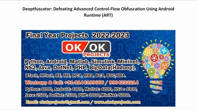 Deoptfuscator Defeating Advanced Control Flow Obfuscation Using Android Runtime ART смотреть онлайн