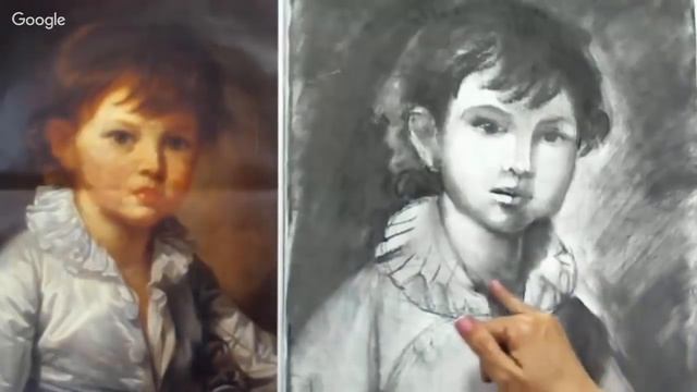 РИСУЕМ ПОРТРЕТ УГЛЁМ!Учимся рисовать ПОРТРЕТ! Как Научиться РИСОВАТЬ смотреть онлайн