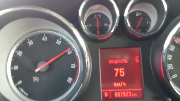 Динамика разгона Opel Astra J GTC 1.4t AT