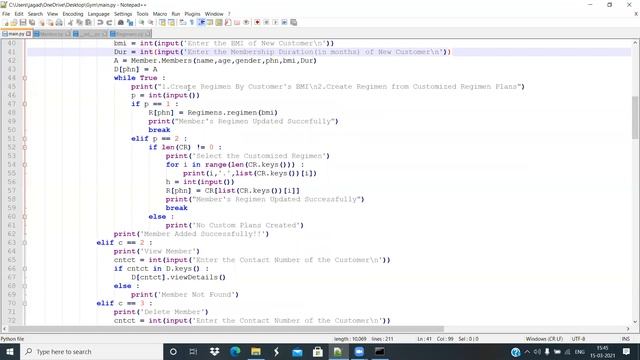 Python Project On Gym Membership Management System || Python Project for beginners смотреть онлайн