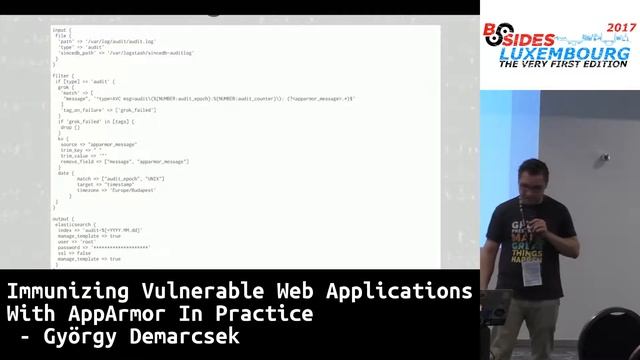 T1/4 - Immunizing vulnerable web applications with AppArmor by György Demarcsek (@gdemarcsek) смотреть онлайн