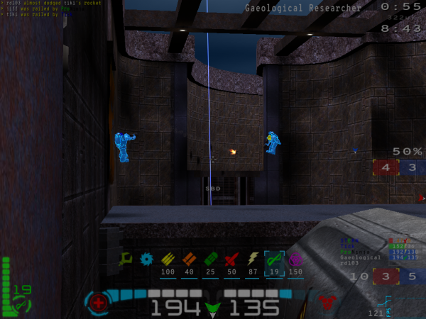 Open Arena (alt linux) Testing