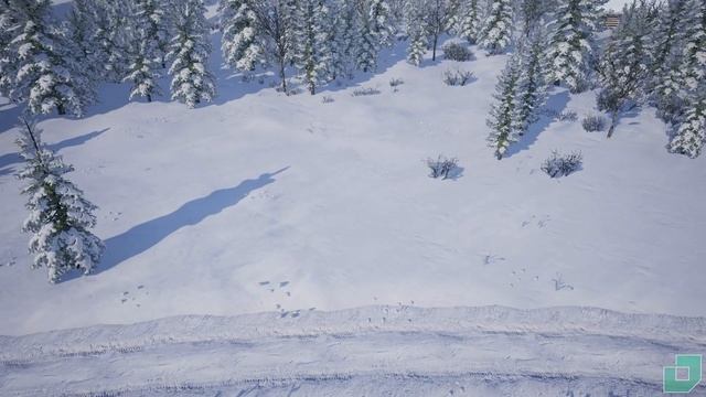 Unreal 4 : Low Poly Snow Forest смотреть онлайн