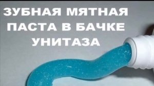 Освежитель для туалета .  Лайфхак для унитаза используем  Зубную паста для туалета.