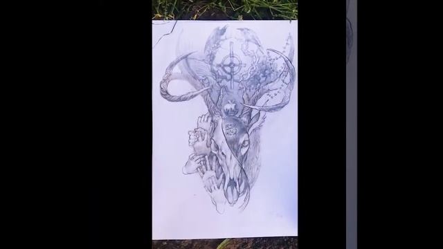 Как рисовать эскиз (скетч) Рисунок карандашом. Поэтапный рисунок. Создание арта/ эскиза/набросок смотреть онлайн