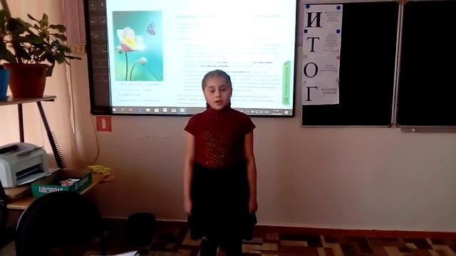 Сальникова Настя чтение стихотворения "Весенние воды" Тютчев смотреть онлайн