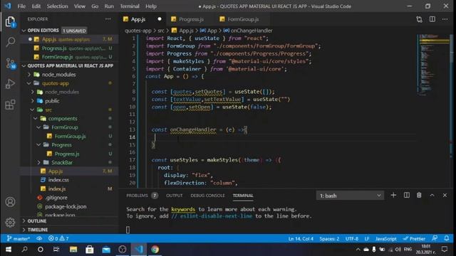 ?ReactJS Material UI Quotes App || ReactJS Tutorial смотреть онлайн