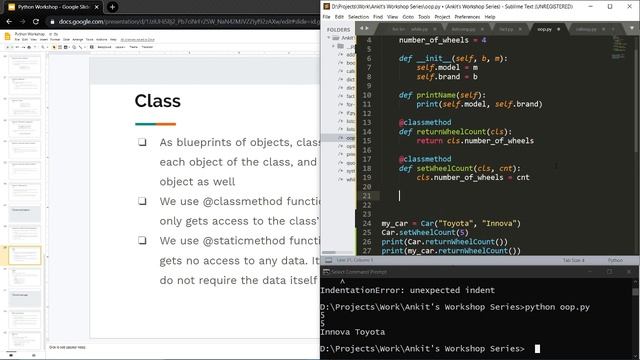 Python and Web Development Day 1 Part 6: static and class methods смотреть онлайн