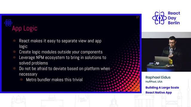 Building A Large Scale React Native App - Raphael Eidus смотреть онлайн