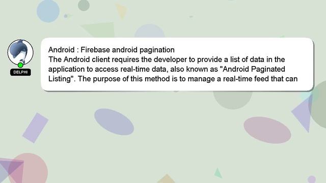 Android : Firebase android pagination смотреть онлайн