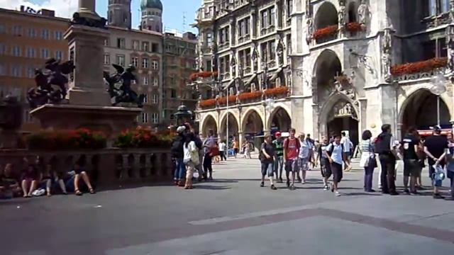 Германия. Мюнхен. Площадь Мариенплац. Июль 2013 года смотреть онлайн