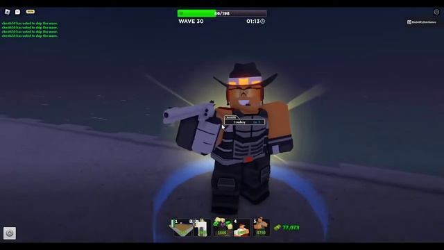 Cyberpunk Cowboy Skin Showcase (Roblox TDS) смотреть онлайн