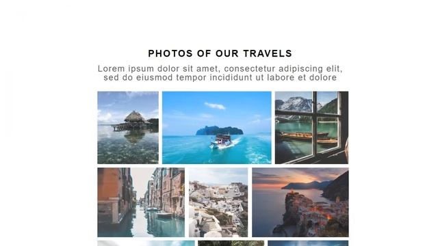 Минималистичный landing page "Travel" смотреть онлайн