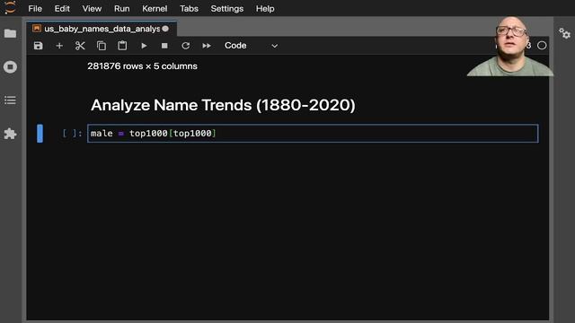 Data Analysis: US Baby Names 1880 2020 смотреть онлайн