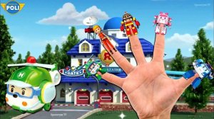 ❤【Робокар Поли. Robocar Poli🚓🚑🚒🚁】Семья пальчиков✋. Finger family. ❤️