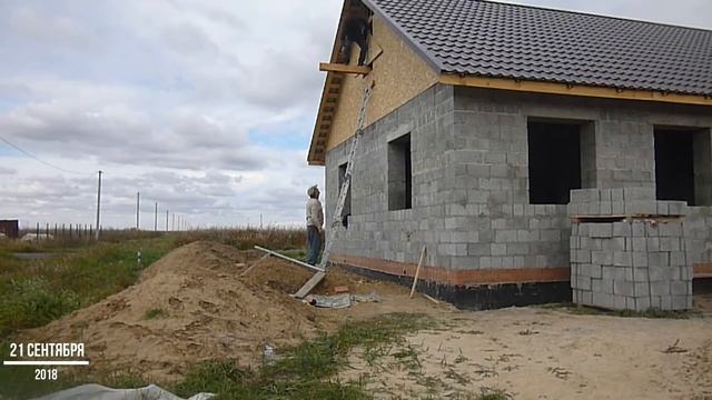 Зашиваем фронтон дома, работаем вдвоем смотреть онлайн