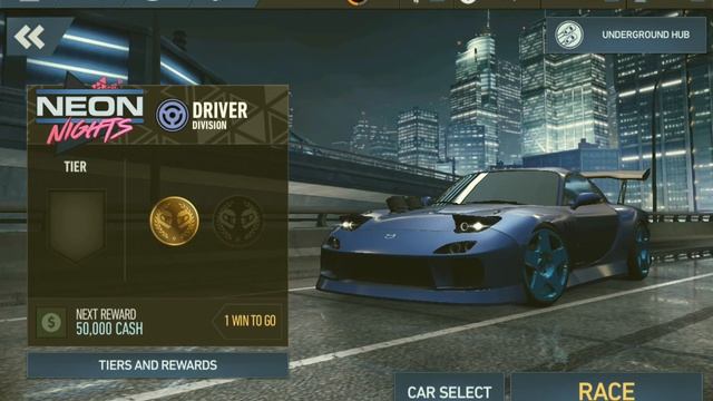 Underground Rivals Neon Nights Moving to tier E with Mazda RX - 7 FD By Racing demon смотреть онлайн