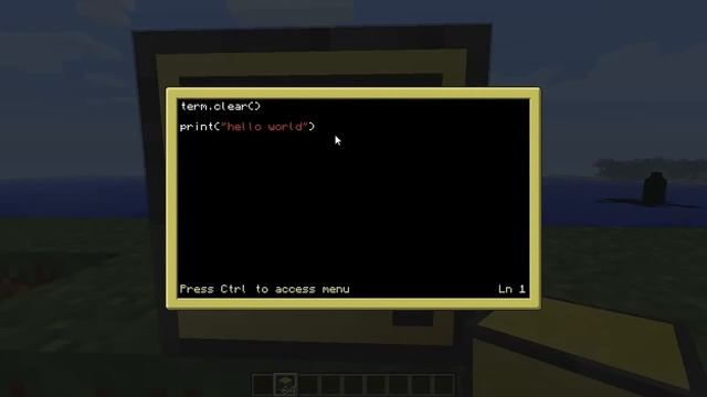 ComputerCraft Tutorial: 1 "Hello World" смотреть онлайн